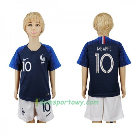 Koszulka Francja Mbappe 10 Dziecięcy Domowe Koszulki Piłkarskie Mistrzostwa Świata 2018 